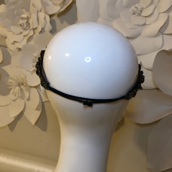 Jennifer Behr Swarovski Dark Grey crystal headband main image 7